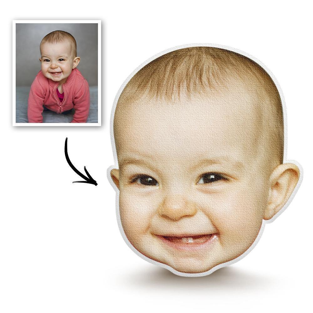 Custom Photo Face Pillow 3D Portrait Pillow - Cute Baby - soufeelus