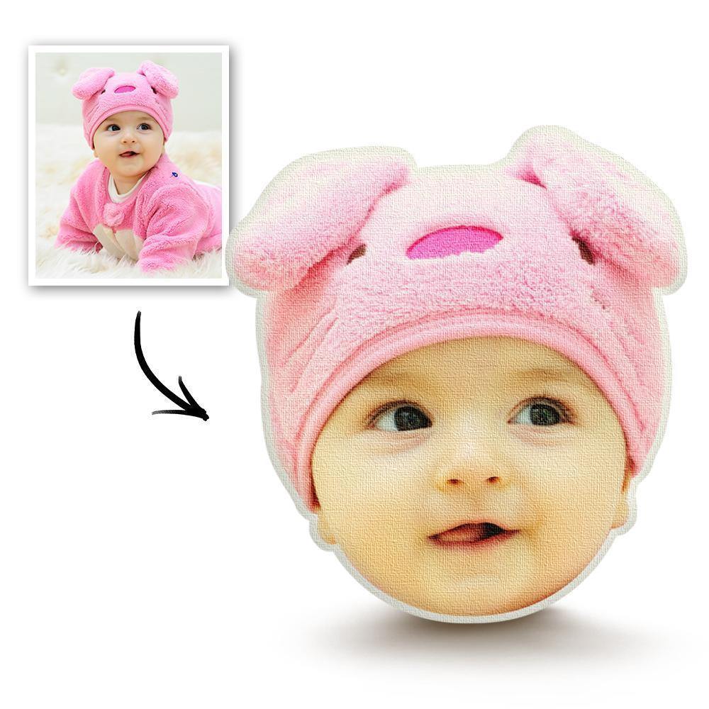 Custom Photo Face Pillow 3D Portrait Pillow - Baby's Face - soufeelus