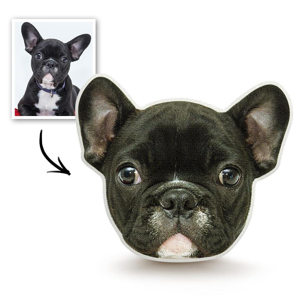 Custom Photo Face Pillow 3D Portrait Pillow - Cute Dog - soufeelus