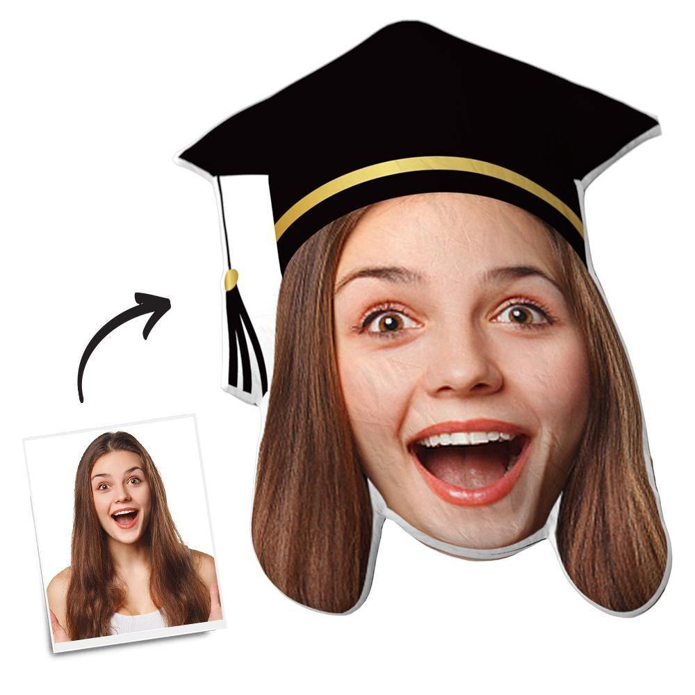 Custom Graduate Photo Pillow, High School Graduation, College Student Gift, Care Package Gift, Comfort Gift 30*40cm - soufeelus