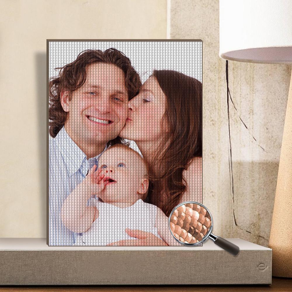 Diamond Painting Custom Diamond Painting Frameless Full Round Rhinestone For Mother's Day DIY Gift - soufeelus