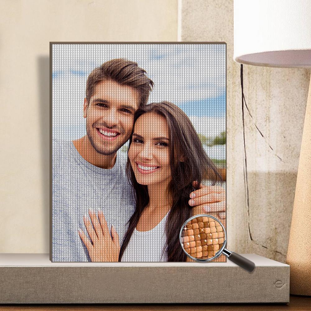 Custom Diamond Painting DIY Diamond Painting Frameless Full Square Rhinestone Unique Gifts For Couples - soufeelus