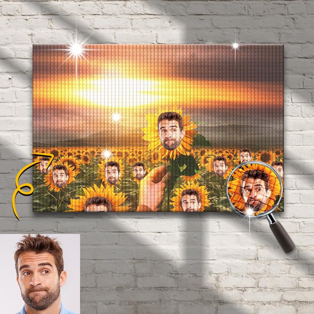 Custom Diamond Painting Custom Face Painting DIY Diamond Painting Sunflower Gifts For Friend