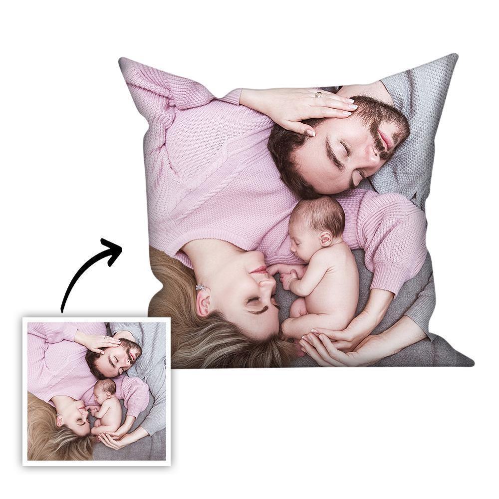 Custom Pillow Case Photo Throw Gift for Family 18*18cm - soufeelus