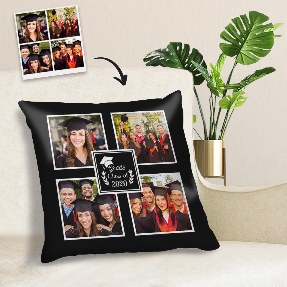 Personalized Graduation Pillow Class Of 2020 Graduate Photo Decorative Pillow 45 45cm