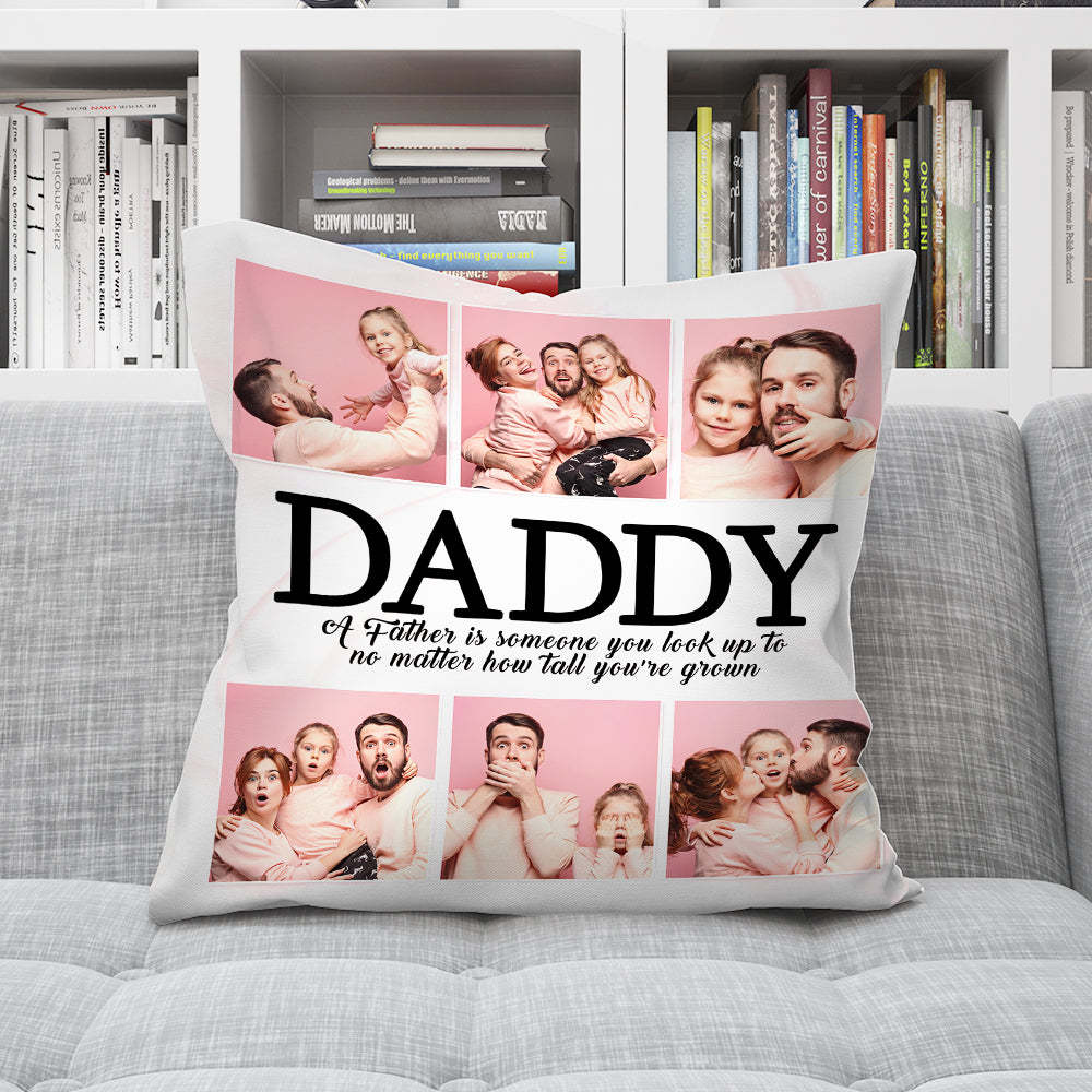 Personalized Photo Pillow Custom Photo Pillow Best Father's Day Gift - soufeelus