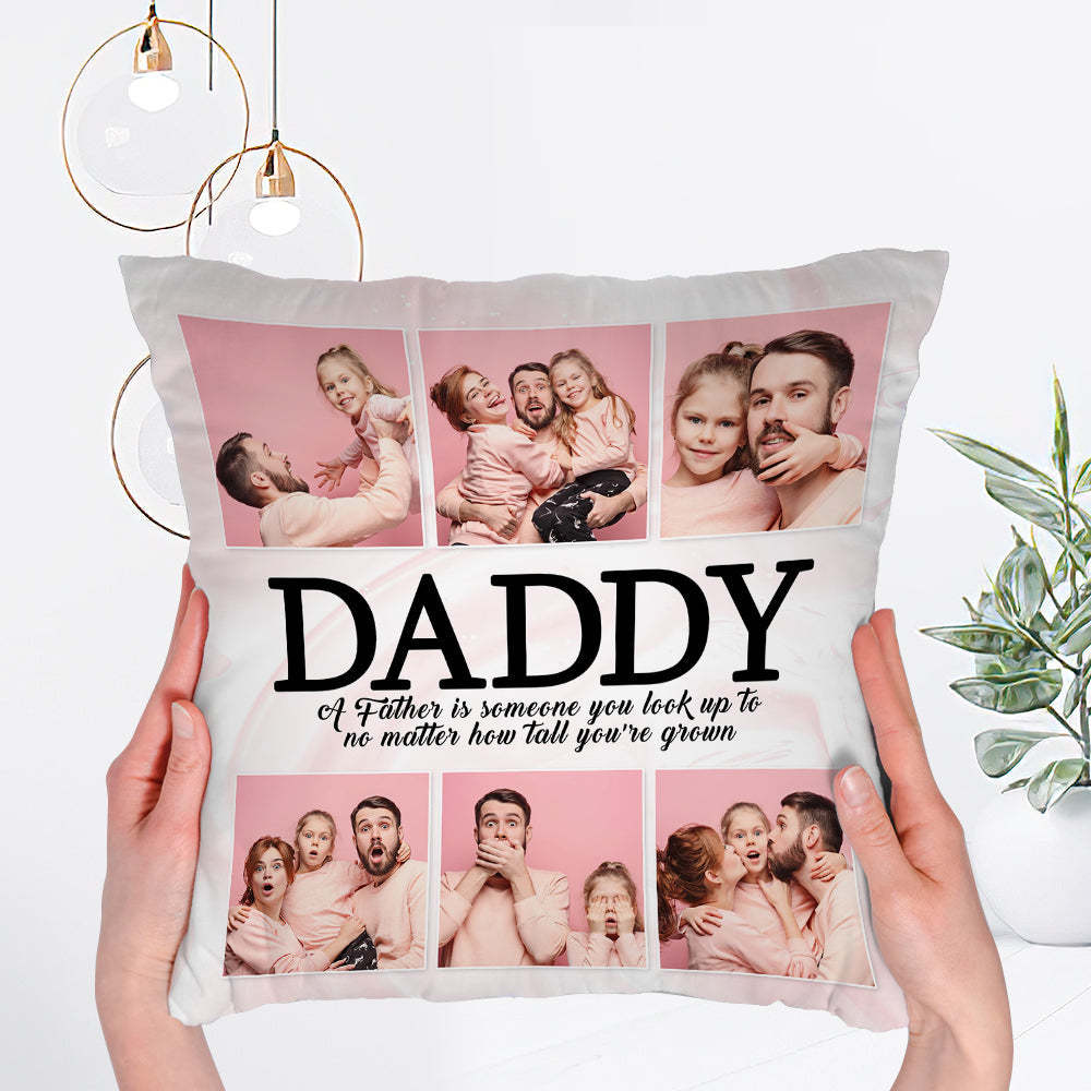 Personalized Photo Pillow Custom Photo Pillow Best Father's Day Gift - soufeelus