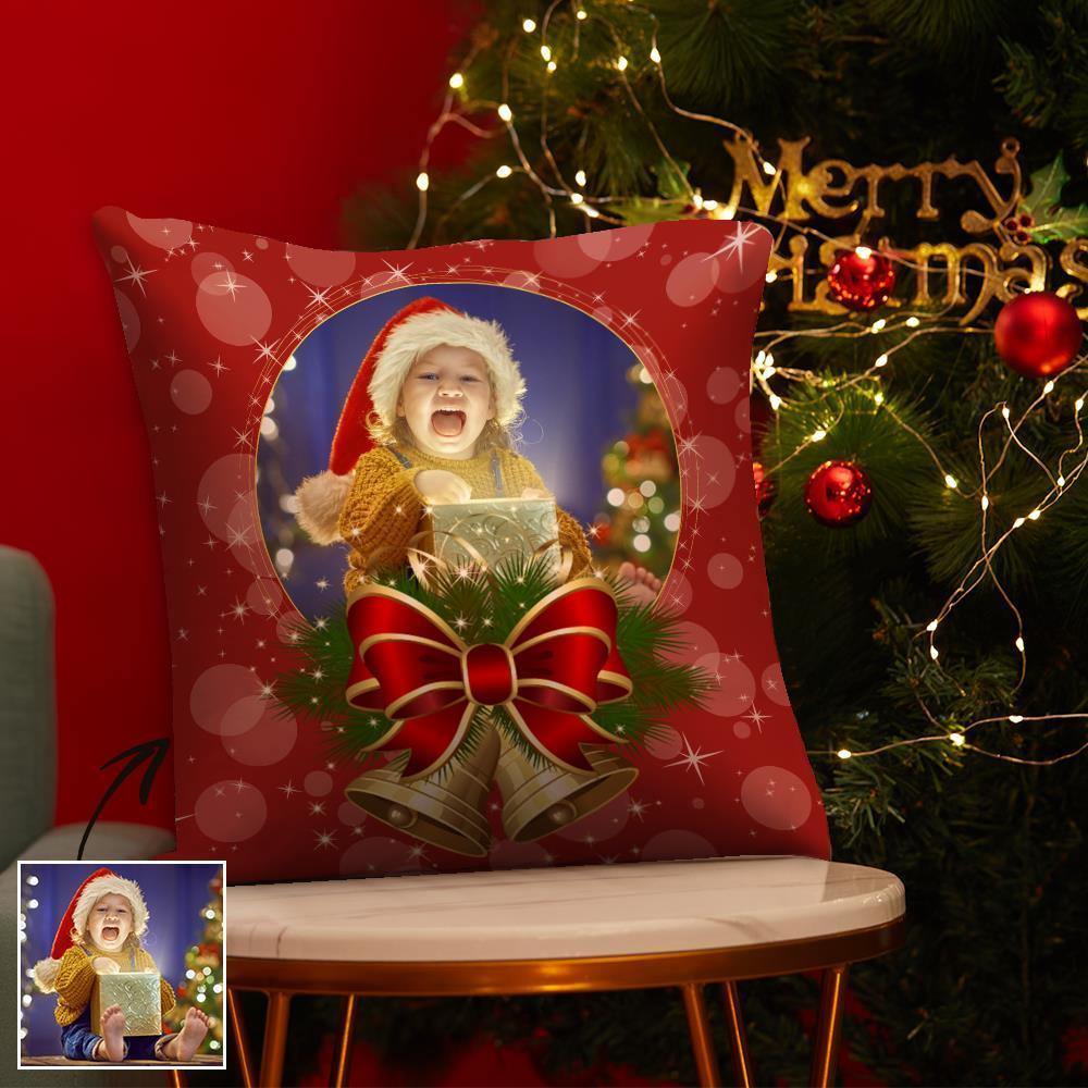 Custom Photo Christmas Pillow Baby Theme - soufeelus