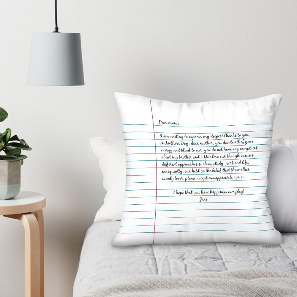 Personalized Pillow Letter To Mom Custom Pillow - soufeelus
