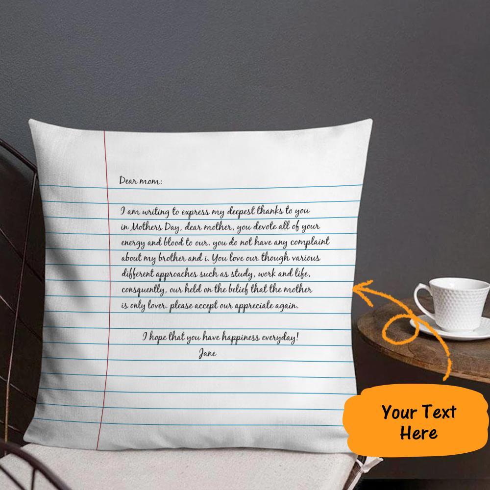 Personalized Pillow Letter To Mom Custom Pillow - soufeelus