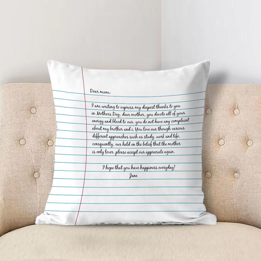 Personalized Pillow Letter To Mom Custom Pillow - soufeelus
