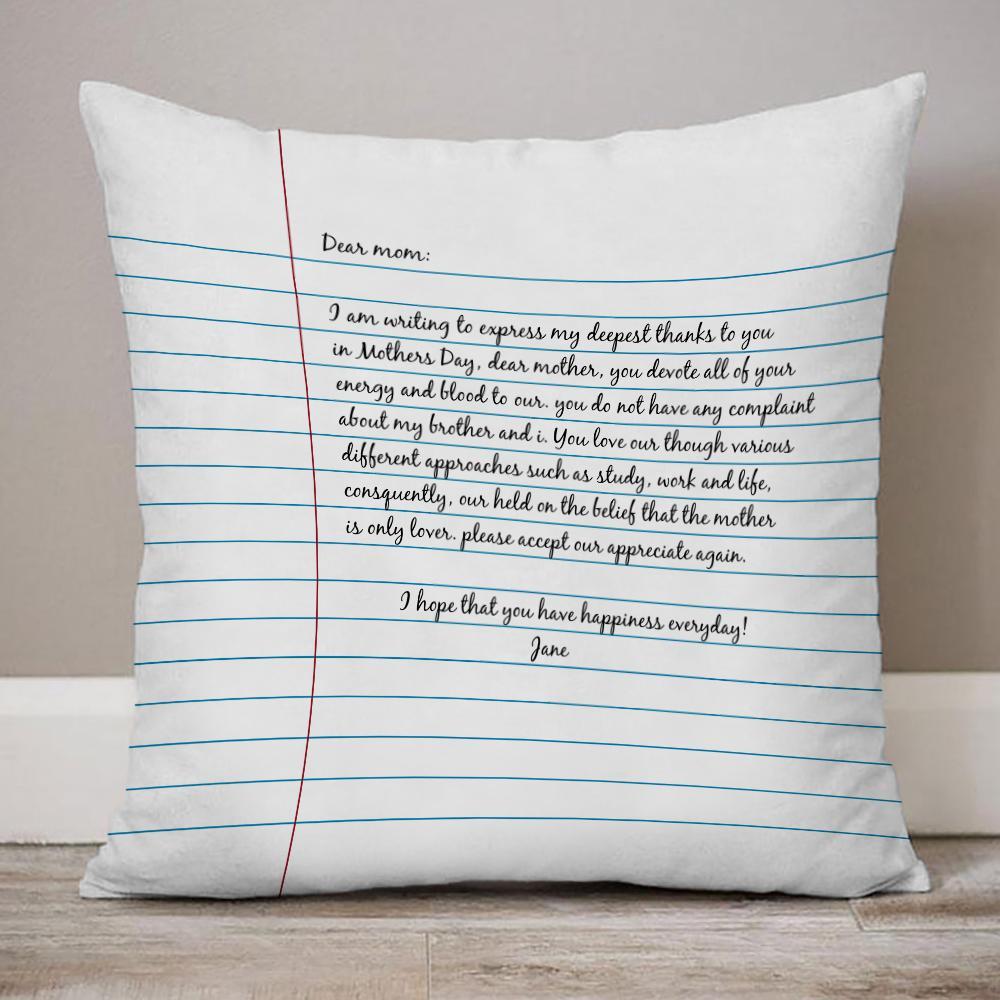 Personalized Pillow Letter To Mom Custom Pillow - soufeelus