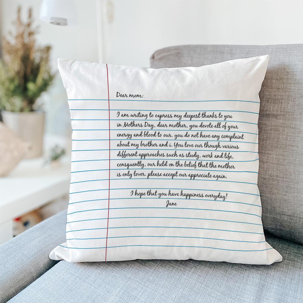 Personalized Pillow Letter To Mom Custom Pillow - soufeelus