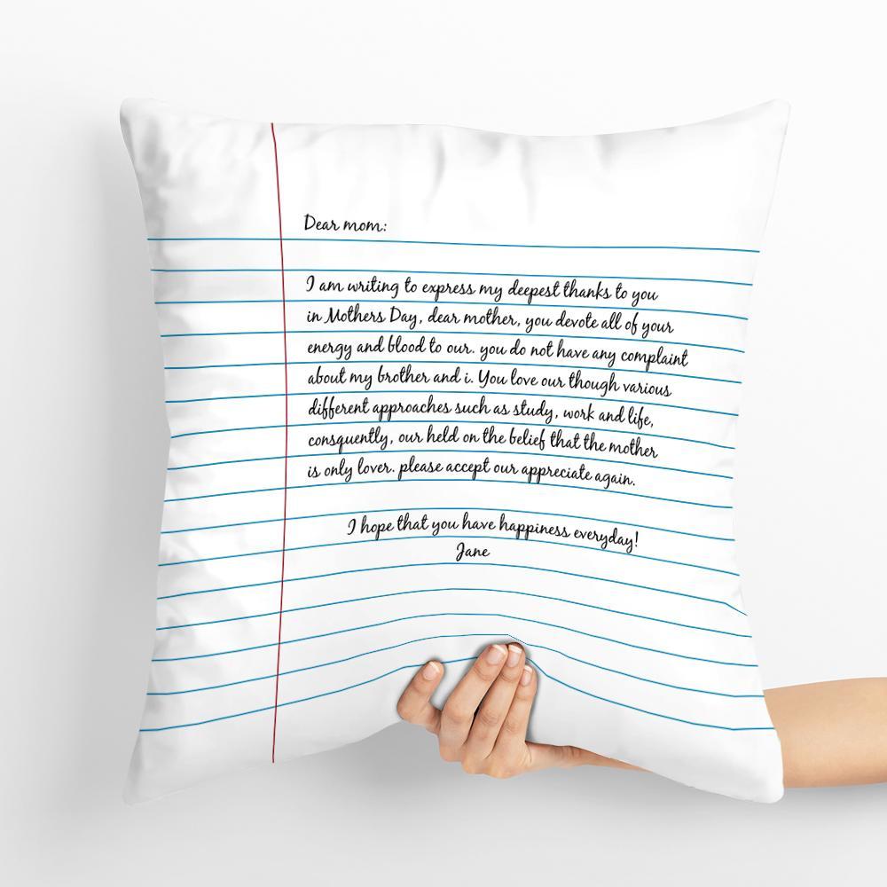 Personalized Pillow Letter To Mom Custom Pillow - soufeelus