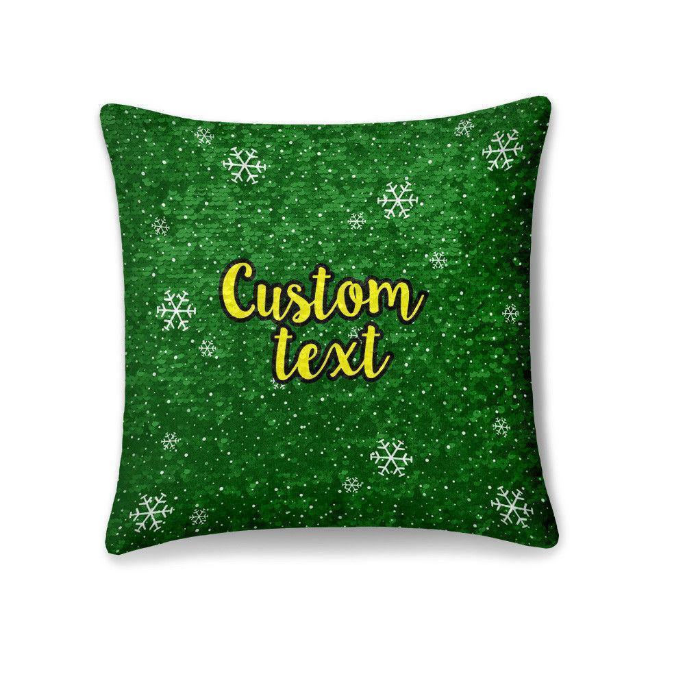 Custom Engraved Magic Sequins Pillowcase Pink Color Shiny-40?á40cm - soufeelus