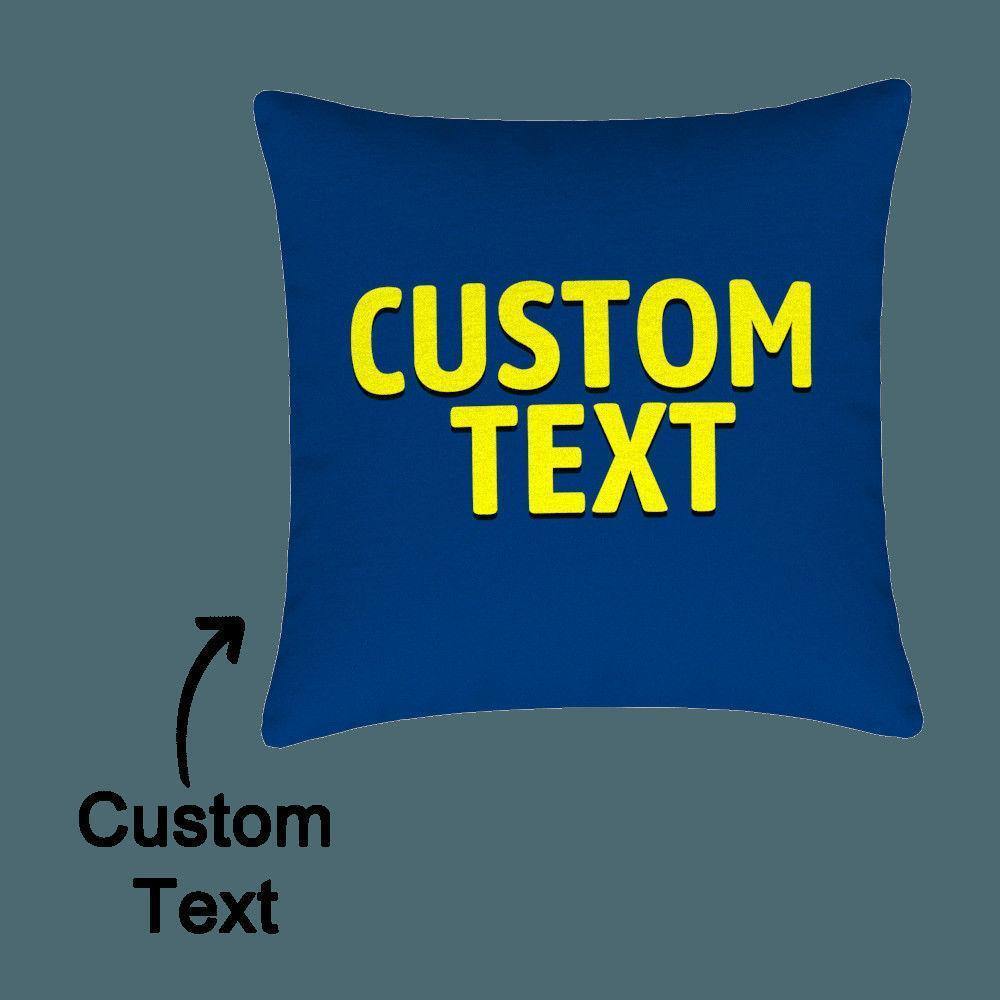 Custom Engraved Blue Pillow-40?á40cm - soufeelus