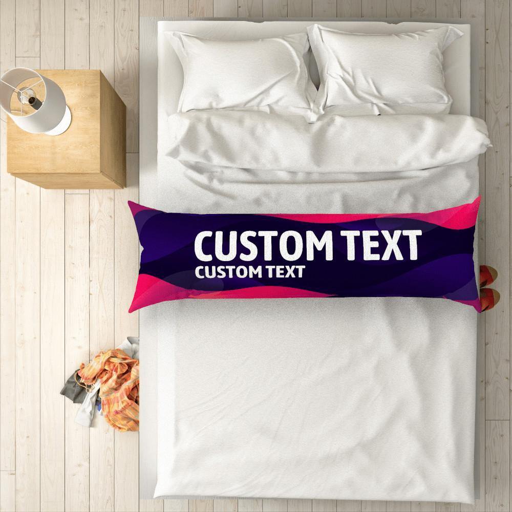 Custom Engraved Horizontal Dark Blue Pillow Case Gifts-50?á150cm - soufeelus