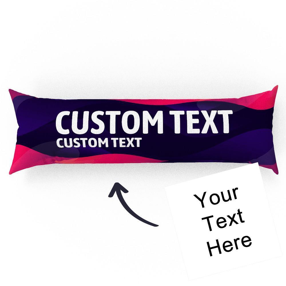 Custom Engraved Horizontal Dark Blue Pillow Case Gifts-50?á150cm - soufeelus