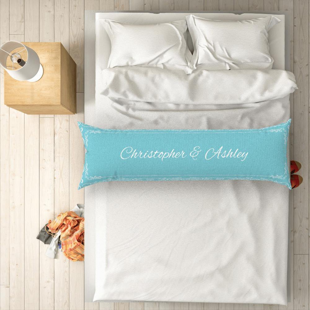 Custom Engraved Horizontal Light Blue Pillow Case Gifts-50?á150cm - soufeelus