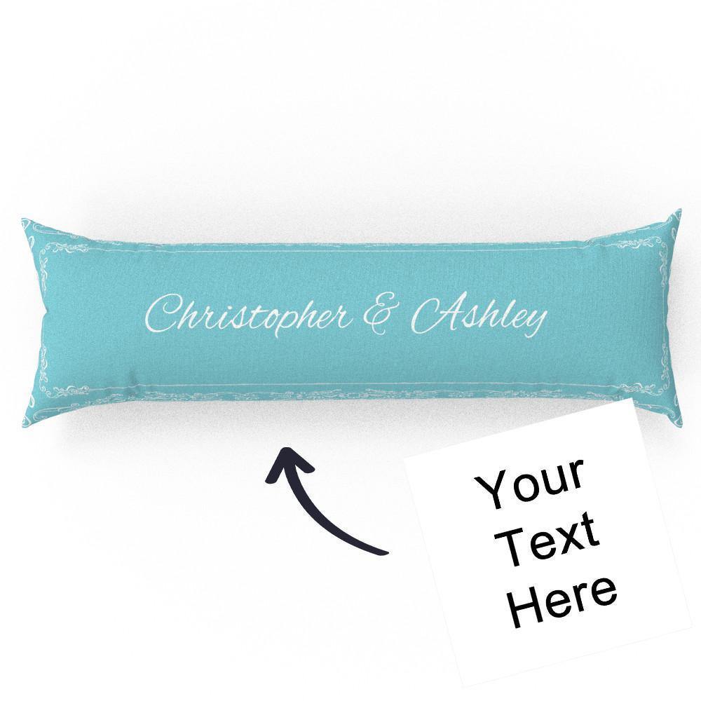 Custom Engraved Horizontal Light Blue Pillow Case Gifts-50?á150cm - soufeelus