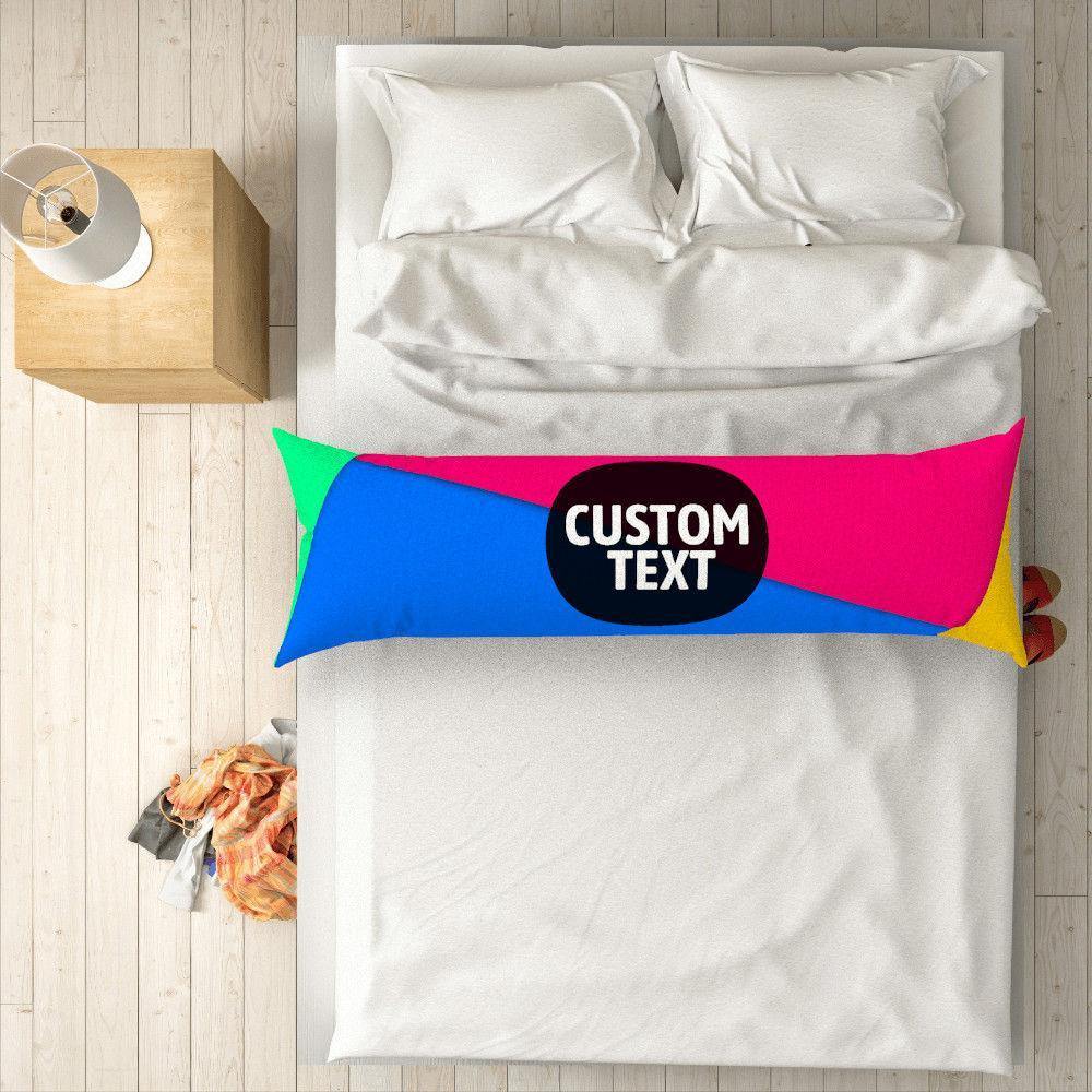 Custom Engraved Horizontal Blue and Pink Pillow Case Gifts-50?á150cm - soufeelus