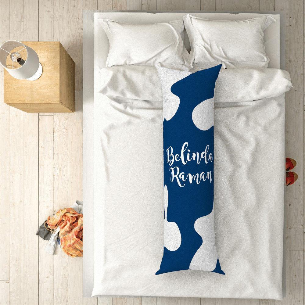 Custom Engraved Vertical Blue Pillow Case Gifts-50?á150cm - soufeelus