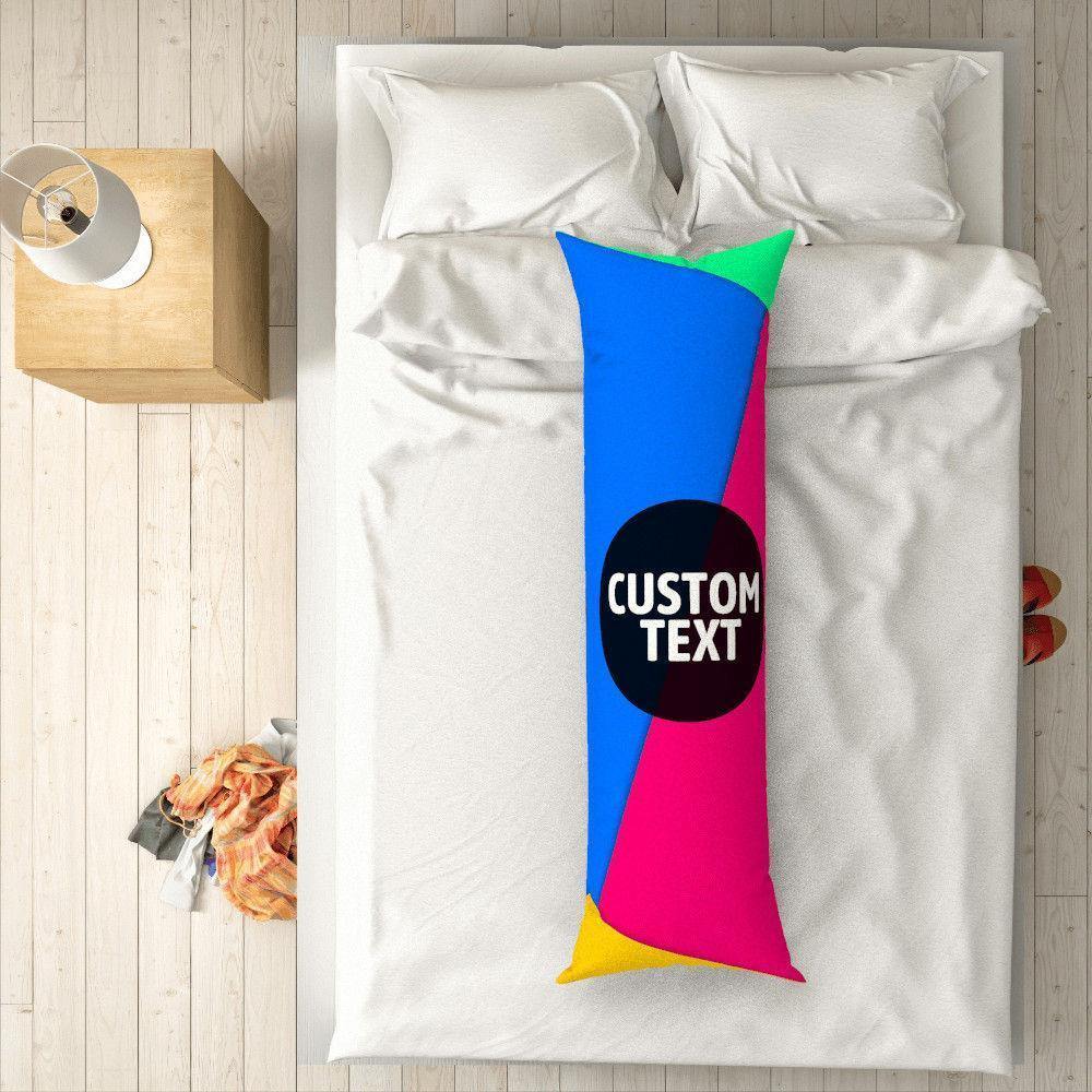 Custom Engraved Vertical Blue and Pink Pillow Case Gifts-50?á150cm - soufeelus