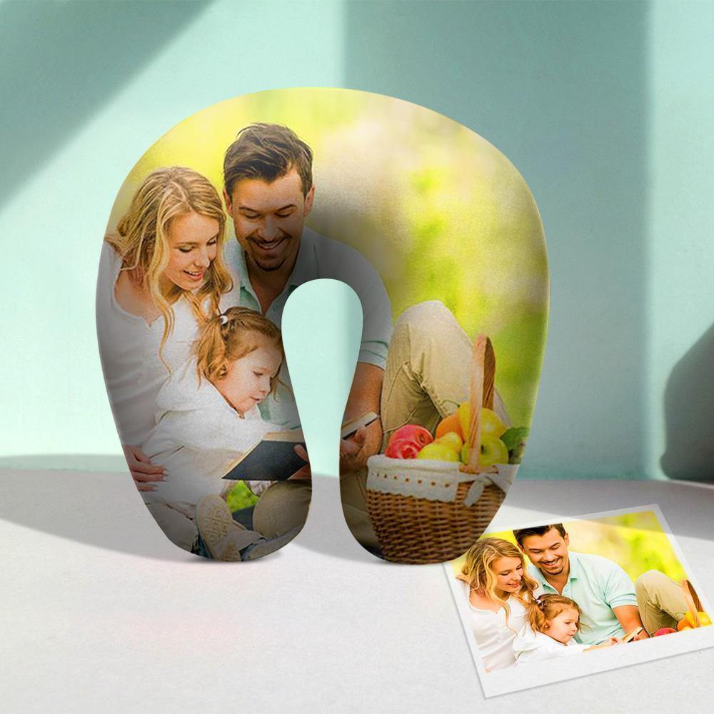 Custom Photo U-Shaped Pillow Comfortable Nursing Pillow -Family - soufeelus