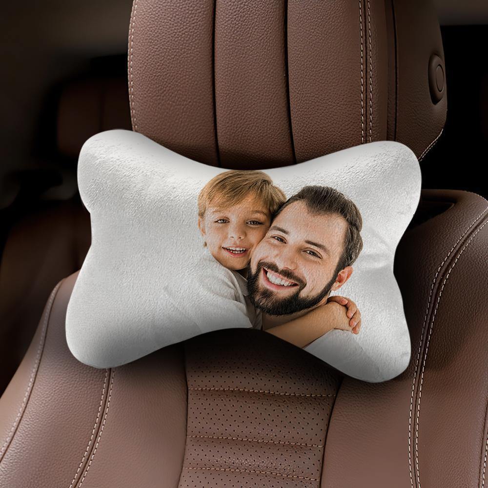 Custom Photo Car Neck Pillow Father Theme - soufeelus