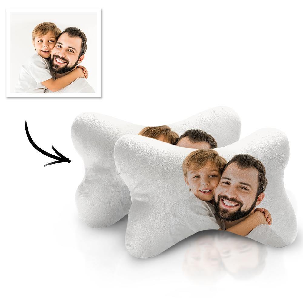Custom Photo Car Neck Pillow Father Theme - soufeelus