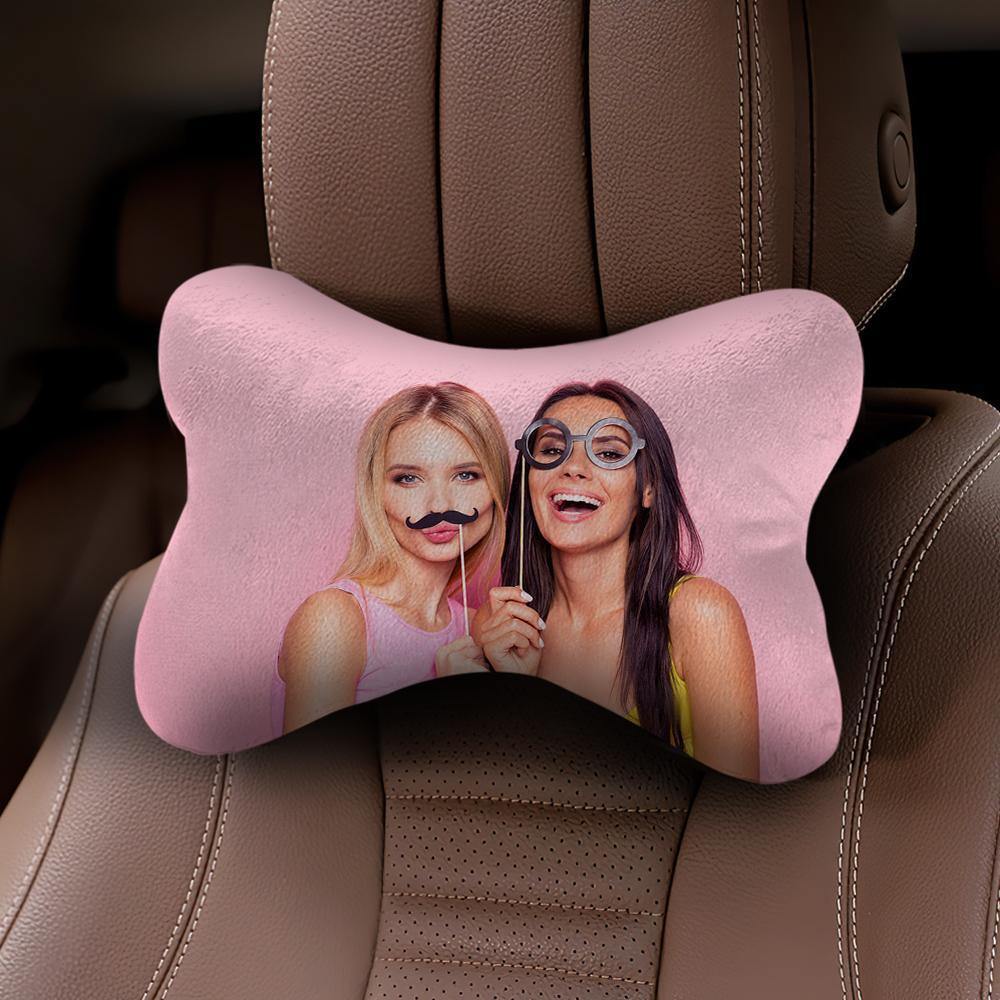 Custom Photo Car Neck Pillow Friend Theme - soufeelus