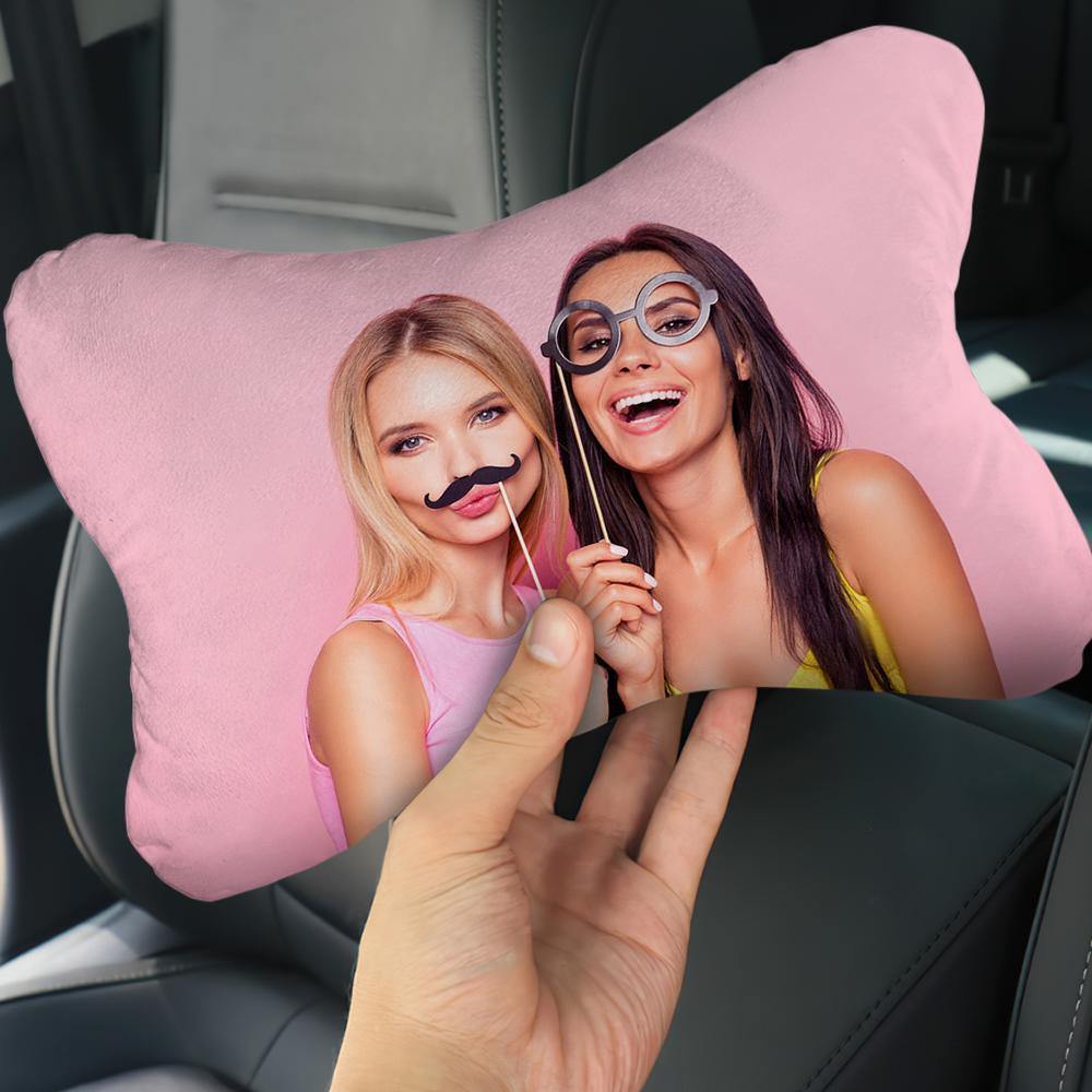 Custom Photo Car Neck Pillow Friend Theme - soufeelus