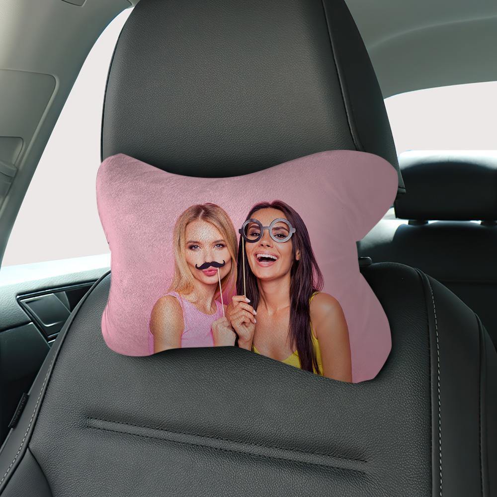 Custom Photo Car Neck Pillow Friend Theme - soufeelus