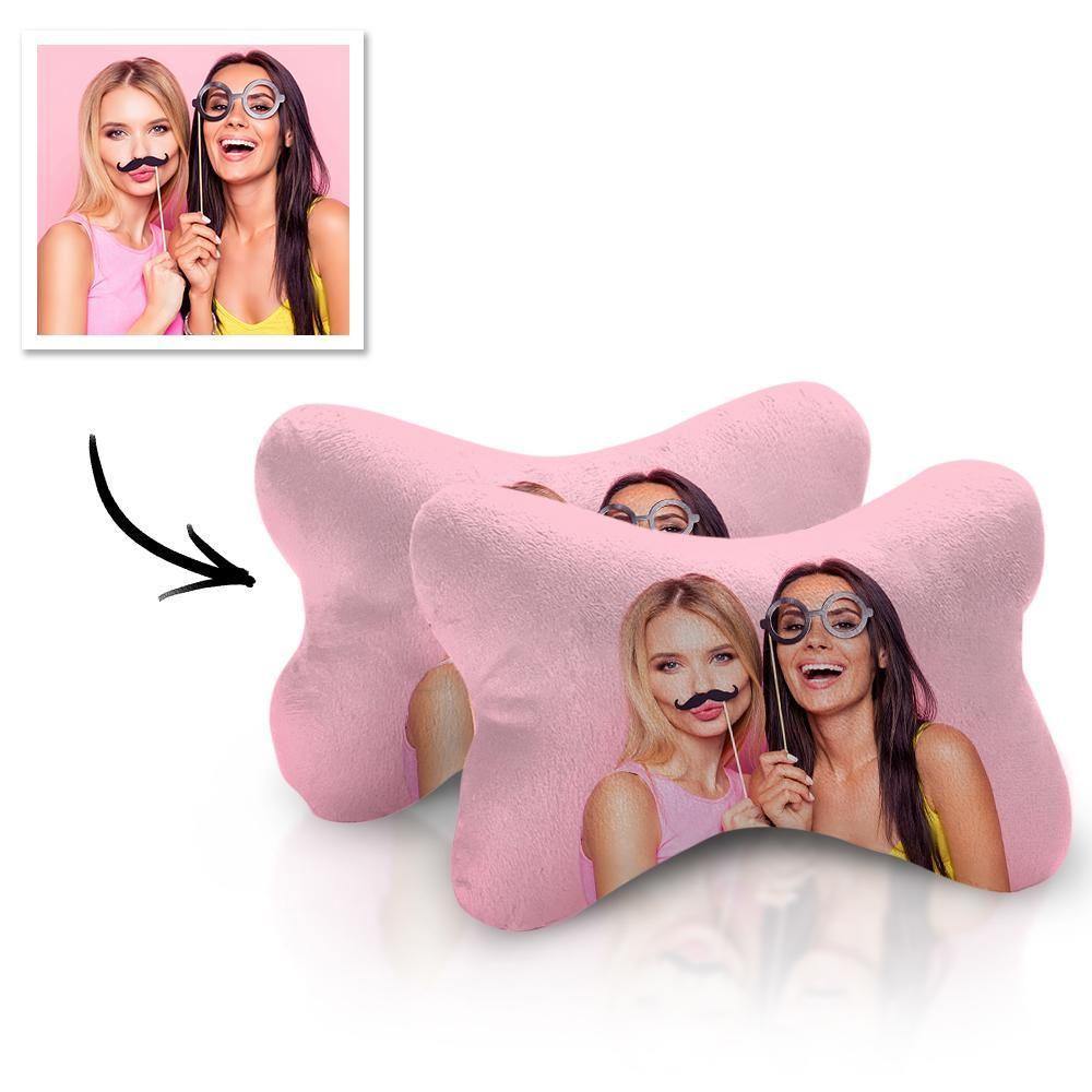 Custom Photo Car Neck Pillow Friend Theme - soufeelus