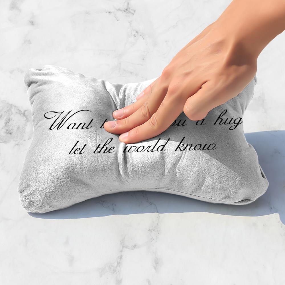 Custom Engraved Car Neck Pillow-White - soufeelus