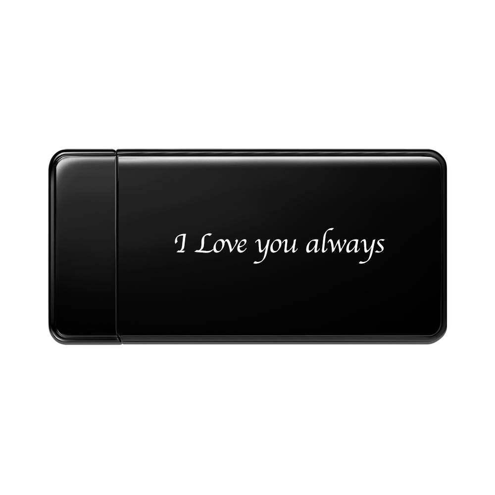 Photo Lighter Custom Photo Engraved Lighter Black Valentine's Gift