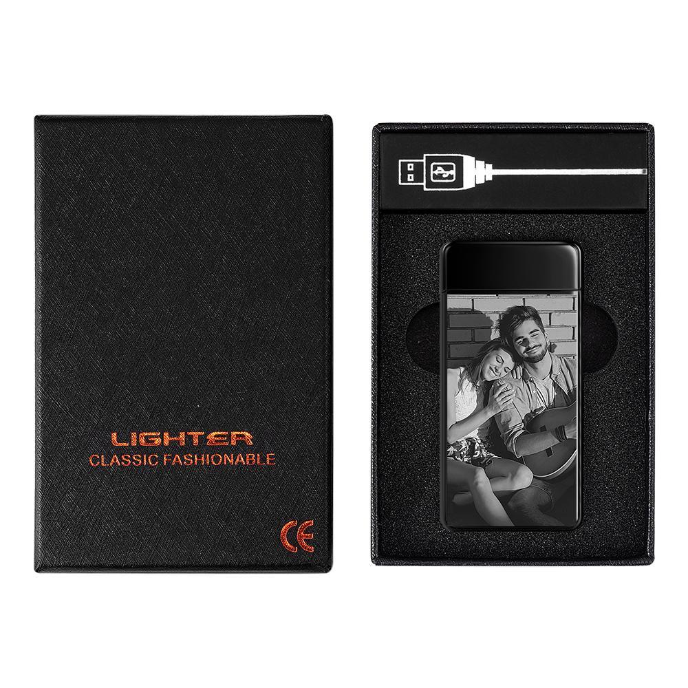 Photo Lighter Custom Photo Engraved Lighter Valentine's Gift For Lovers - soufeelus