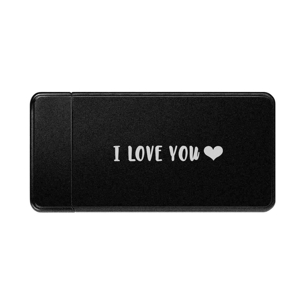 Custom Colorful Electric Cigarette Heart Photo Engraved Lighter USB Power - soufeelus