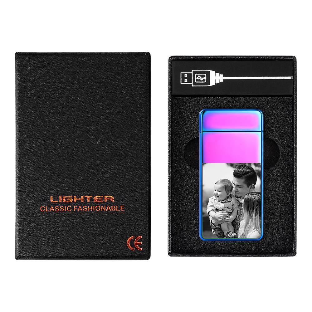 Photo Lighter Electric Lighter Rainbow Color