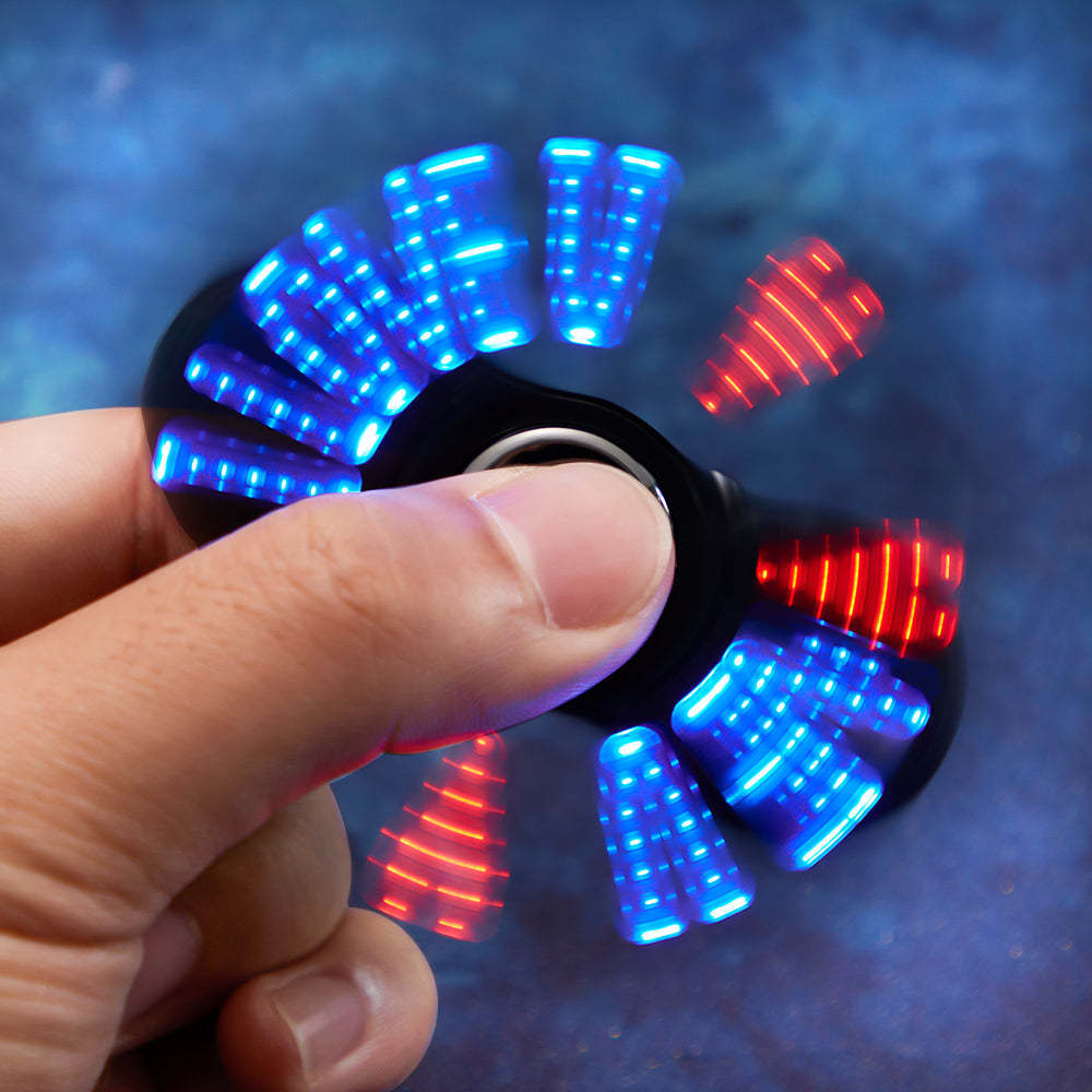 Custom Engraved Lighter LED Fidget Spinner Creative Gifts - soufeelus