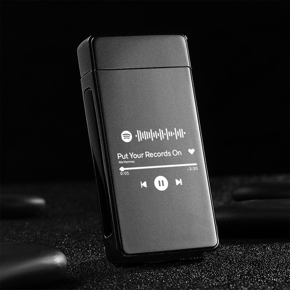 Personalized Spotify Code Engraved Lighter Custom Playlist Lighter - soufeelus