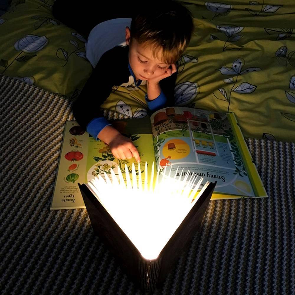 Custom Photo Book Lamp Open 360 Degrees for Desk, Reading, Floor Night Light - Colorful - soufeelus