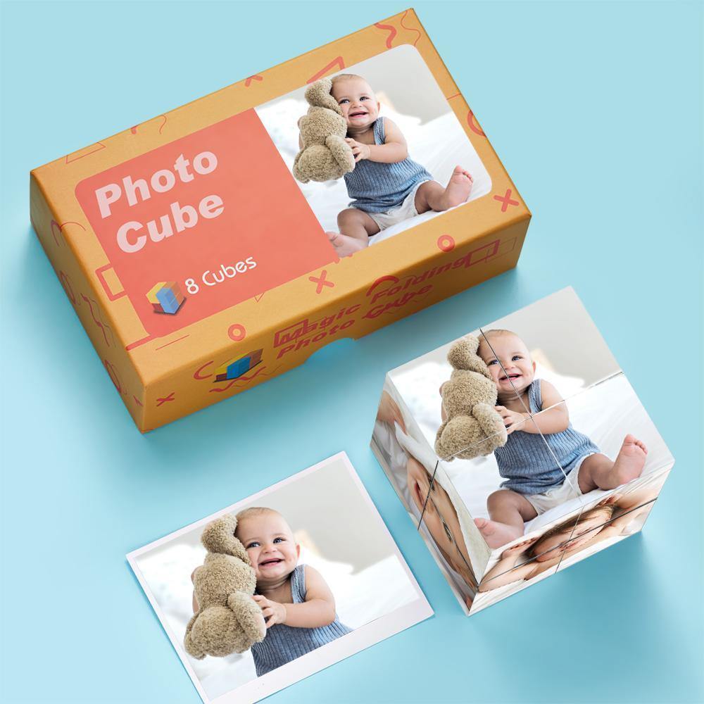 Custom Photo Frame Multiphoto Rubic's Cube Baby's Gift