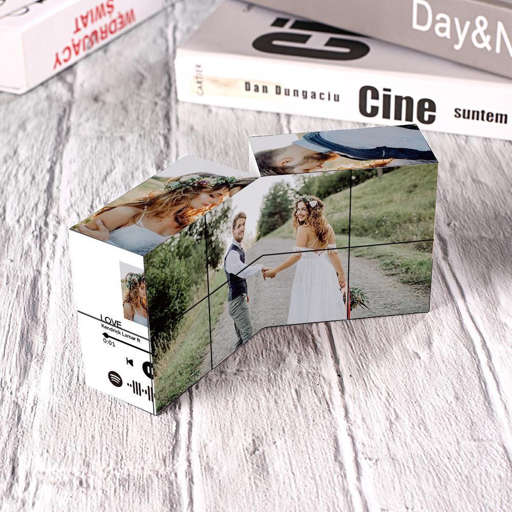 Photo Frame Multiphoto Choices of Style Colorful Rubic's Cube