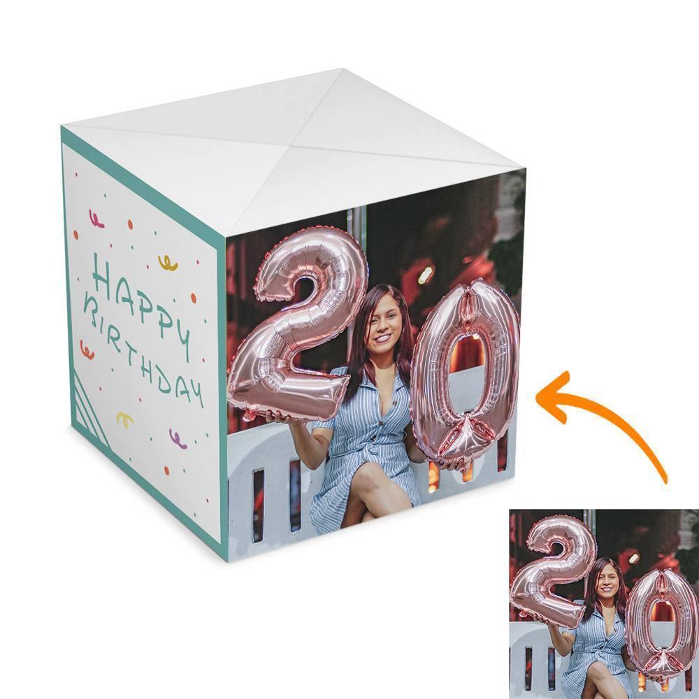 Surprise Box Custom Photo Surprise Explosion Bounce Box DIY - Birthday Box