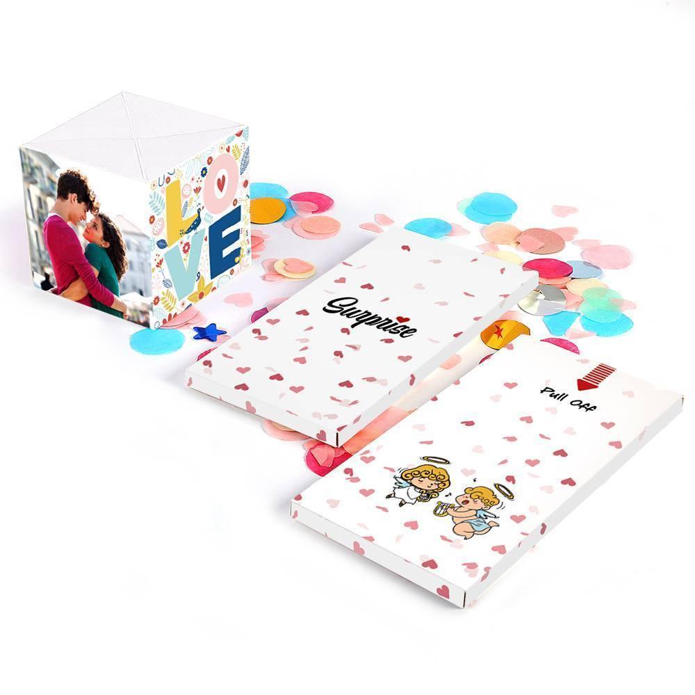 Surprise Box Custom Photo Surprise Explosion Bounce Box DIY with Heart - soufeelus