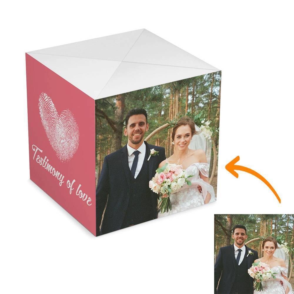 Surprise Box Custom Photo Surprise Explosion Bounce Box DIY Testimony of Love - soufeelus