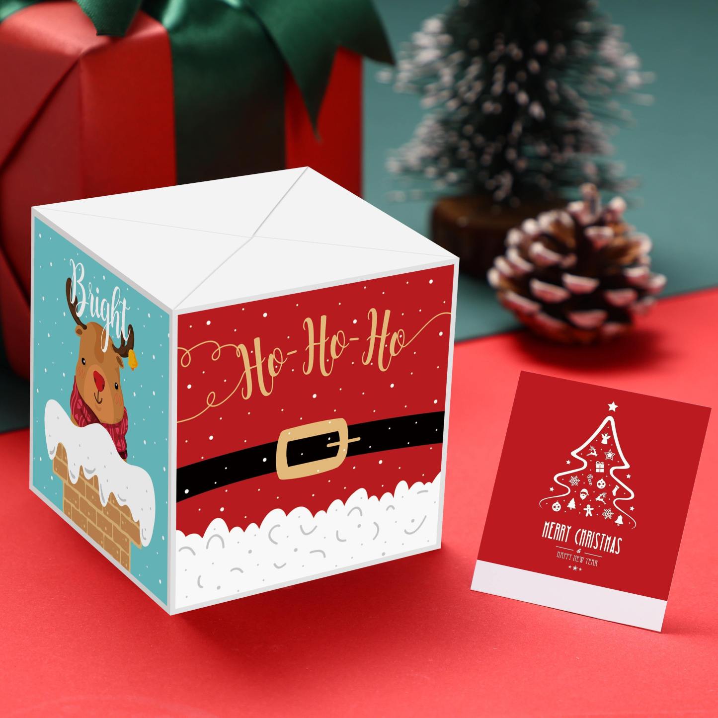 Surprise Box Custom Photo Surprise Explosion Bounce Box DIY - Merry Christmas - soufeelus