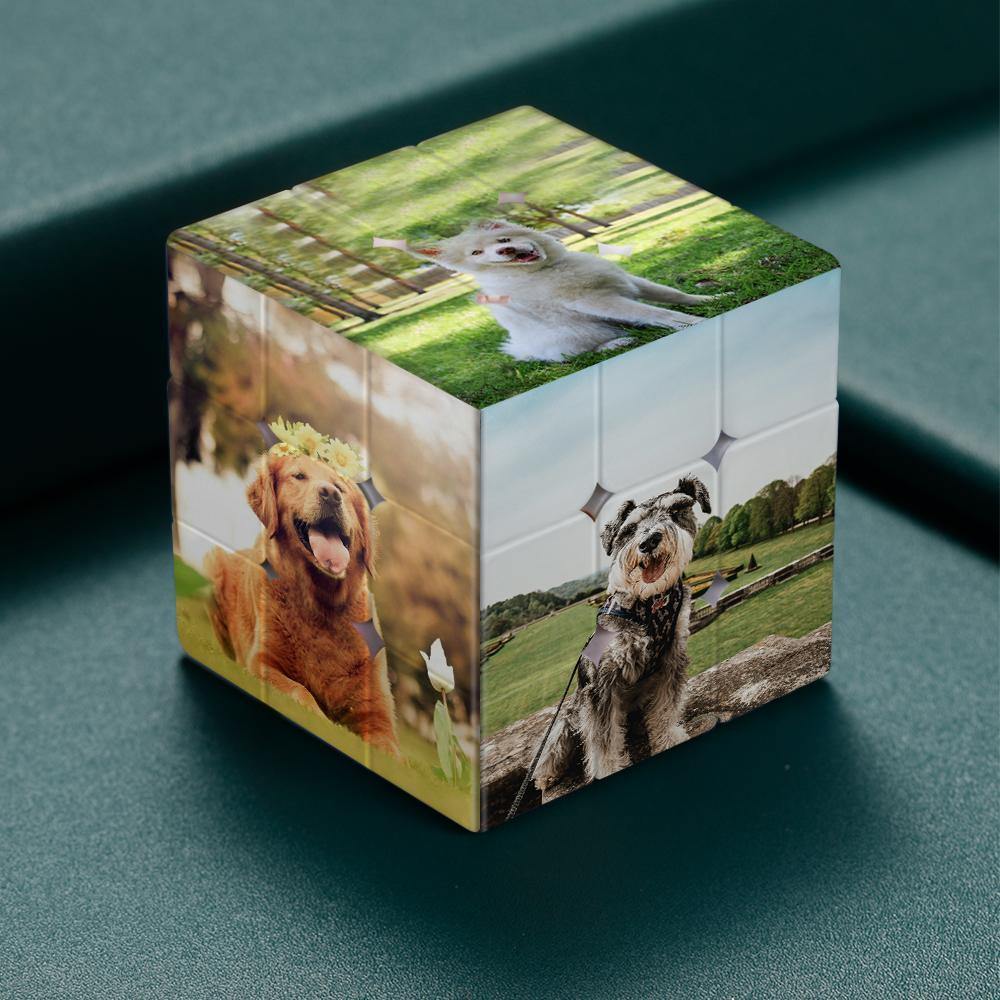 Custom Photo Rubic's Cube Six Pictures Gifts