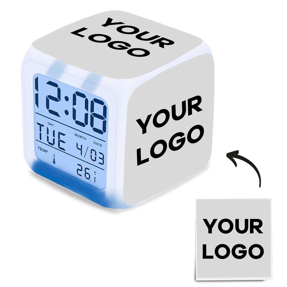 Multiphoto Alarm Clock Multiphoto Colorful Lights Mother's Gifts - soufeelus